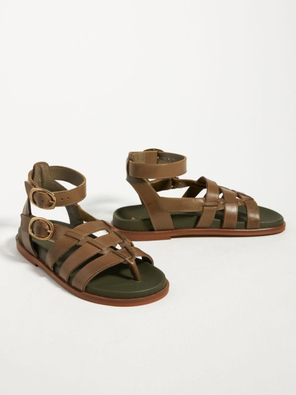 ANTHROPOLOGIE | Double Buckle Gladiator Sandals | NEW IN BOX!